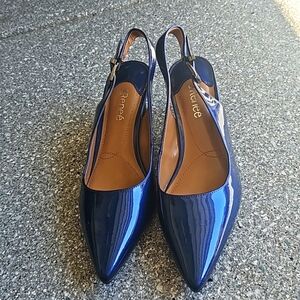 J Renee Blue Kitten Heel